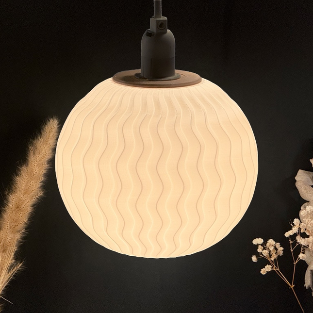 Pakabinamo Šviestuvo Gaubtas „Jurgino Sfera“ – 15 cm (Dahlia)