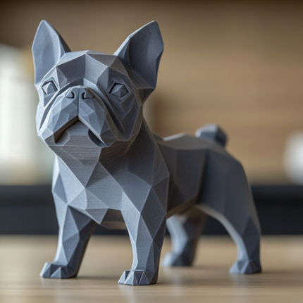 Prancūzų buldogo statulėlė