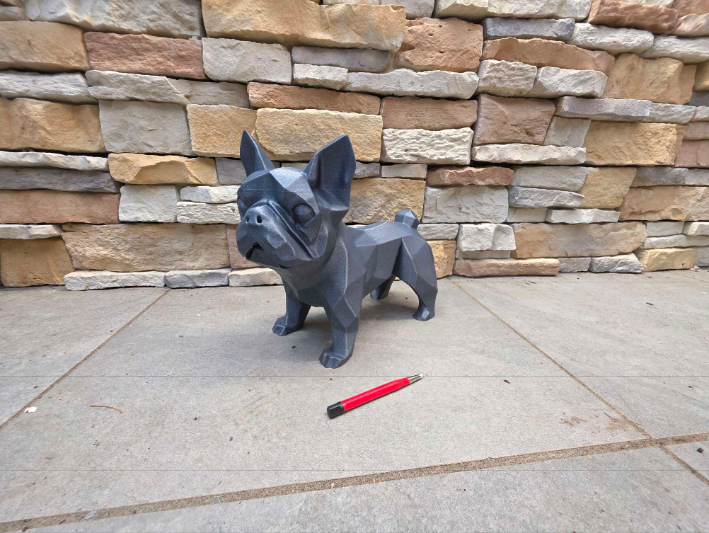 Prancūzų buldogo statulėlė