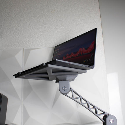 Reguliuojamas Ergonominis Nešiojamojo Kompiuterio Laikiklis  – Tvirtinamas prie Stalo