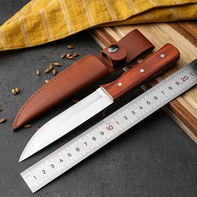 Universalus Nerūdijančio Plieno Peilis su Dėklu – „Craftsman Edition“ (21 cm)