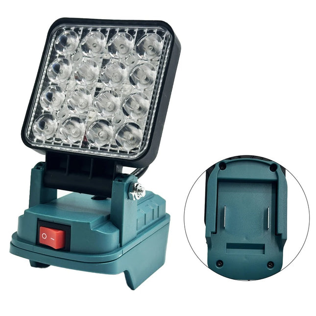 Galingas LED Darbinis Prožektorius (Suderinamas su Makita 18V)