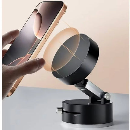 Išmanusis Vakuuminis ir Magnetinis Telefono Laikiklis