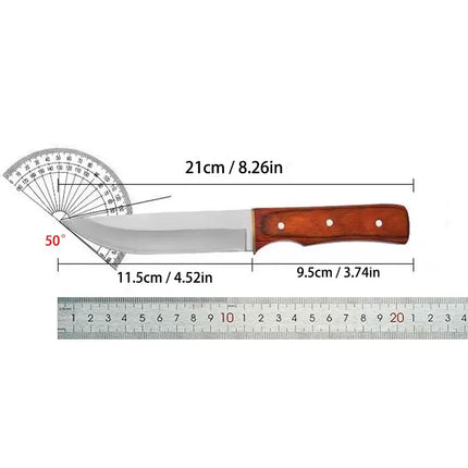 Universalus Nerūdijančio Plieno Peilis su Dėklu – „Craftsman Edition“ (21 cm)