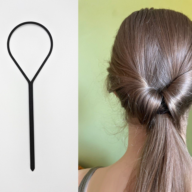 Elegantiškas Plaukų Sukimo Ir Fiksavimo Įrankis (Topsy Tail Tool) 5vnt.