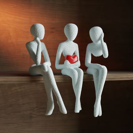 Skulptūrų Rinkinys „Ryšys ir Širdis“