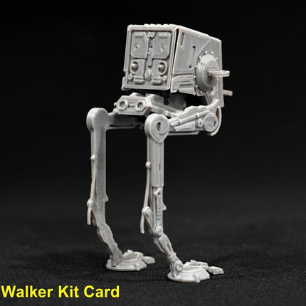AT-ST Vaikštyklė (Walker) – Miniatiūrinė Dėlionės-Kortelės Konstrukcija Iš „Žvaigždžių Karų“