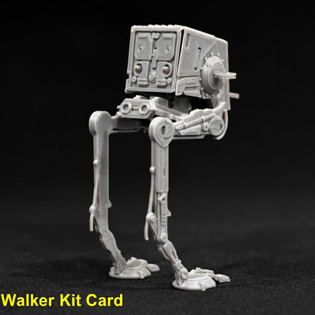 AT-ST Vaikštyklė (Walker) – Miniatiūrinė Dėlionės-Kortelės Konstrukcija Iš „Žvaigždžių Karų“